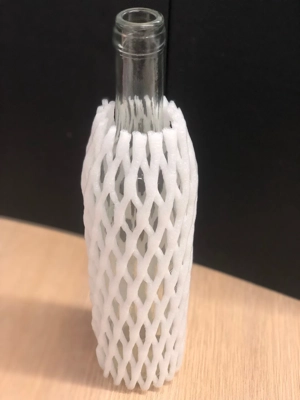Rede de espuma protetora para garrafa